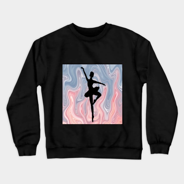 Ballerina Melting Dreams Crewneck Sweatshirt by MayGreenAbgrall
